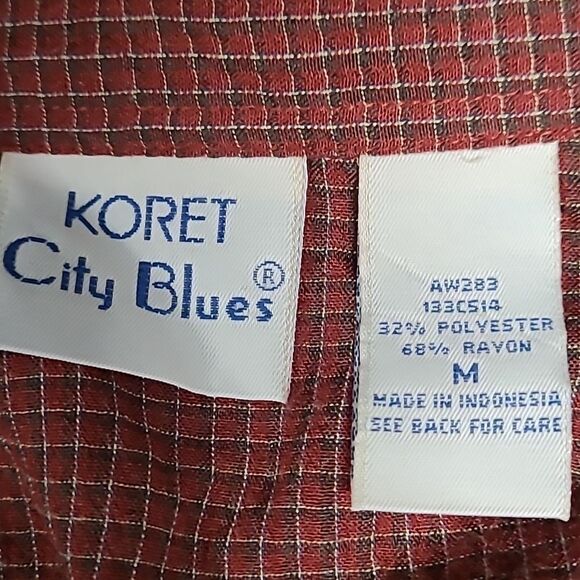 KORET City Blues sz M button up shirt - Picture 9 of 10